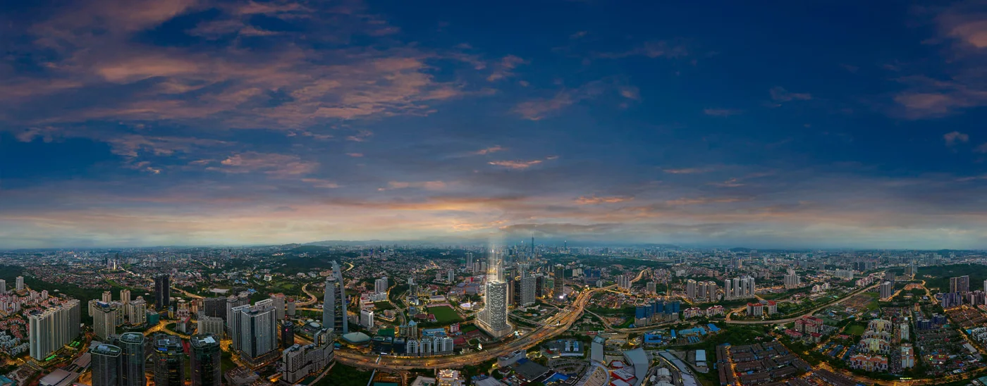 Aerial view of Bangsar, Kuala Lumpur
